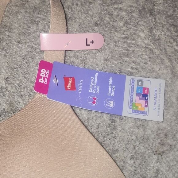 Hanes ComfortFlex Fit Dreamwire T-Shirt Bra, Style MHG563 Size L + - Picture 6 of 9